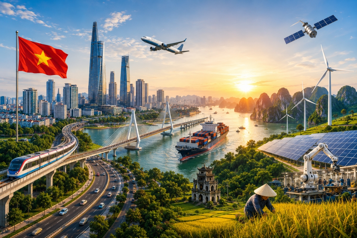 Việt Nam đặt mục tiêu đến năm 2045 kinh tế số chiếm tối thiểu 50% GDP