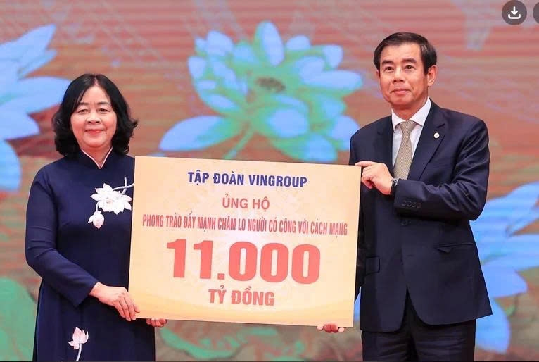 vingroup ung ho 11.000 ty dong tri an nguoi co cong voi cach mang hinh anh 1