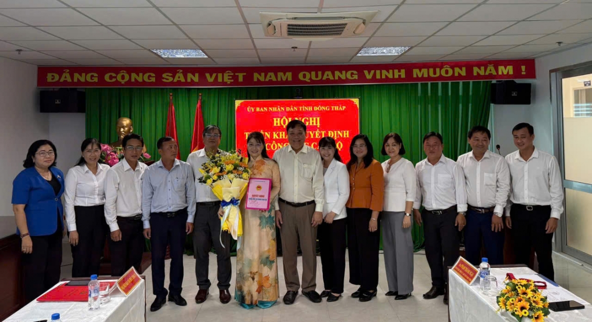 Đồng Tháp bổ nhiệm nhiều cán bộ giữ chức giám đốc sở