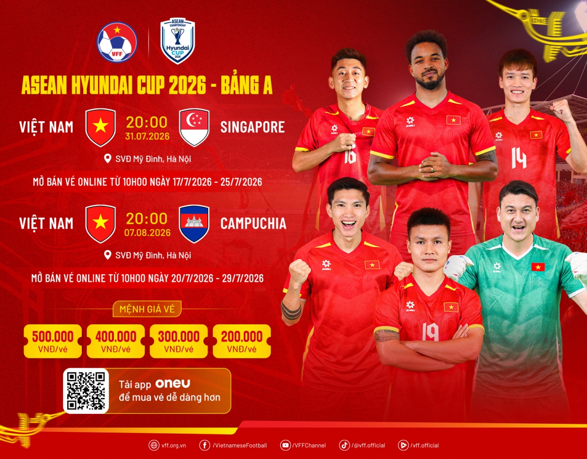 cach mua ve cac tran dau san nha cua Dt viet nam tai vong bang aff asean cup 2026 hinh anh 1