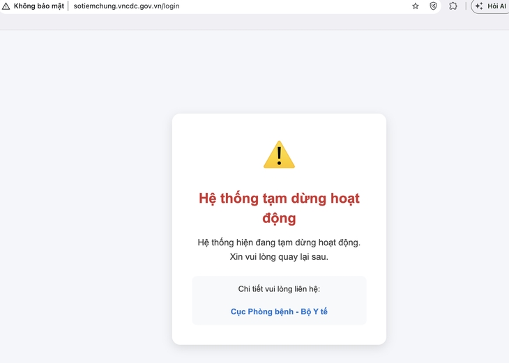 website so tiem chung quoc gia tam dung hoat dong, phu huynh nen tra cuu o dau hinh anh 1