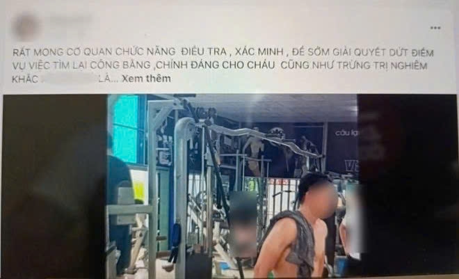 cong an xac minh vu nam sinh 16 tuoi bi hanh hung tai phong gym o ninh binh hinh anh 1