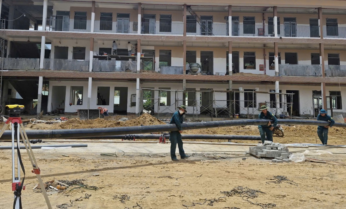 Đẩy nhanh tiến độ trường nội trú biên giới Đà Nẵng, sẵn sàng đón năm học mới