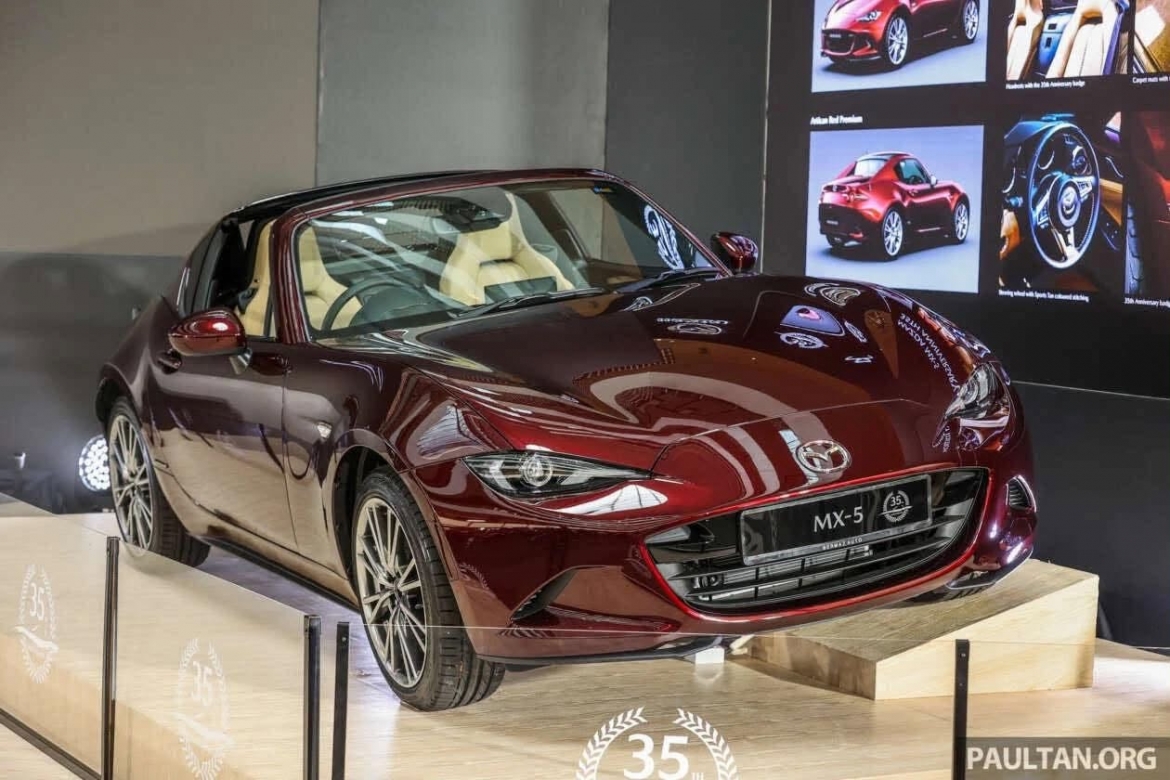 mazda mx-5 the he moi se co ca ban thuan dien va dong co xang skyactiv-z 2.5l hinh anh 1