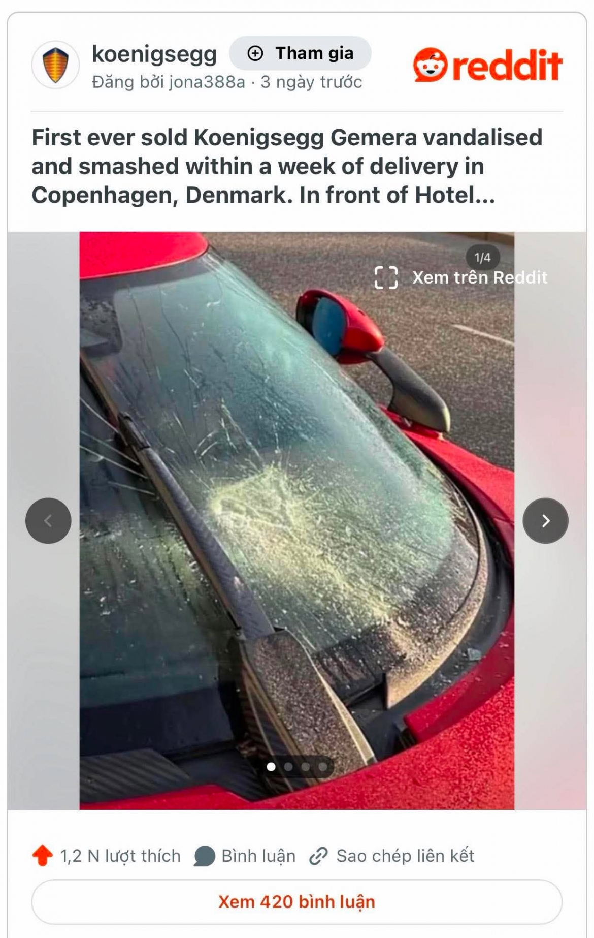 koenigsegg gemera gia hang trieu usd dau tien bi pha hoai tai copenhagen hinh anh 2