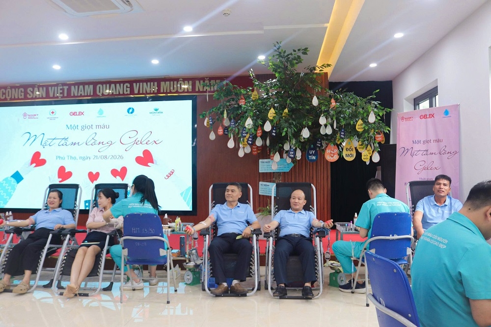 viwasupco tiep noi hanh trinh mot giot mau - mot tam long gelex hinh anh 2