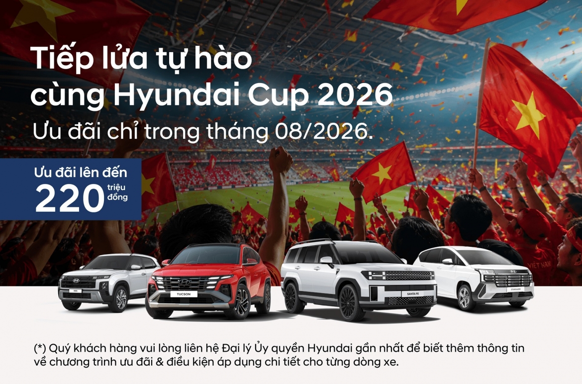 hyundai tung uu dai khung toi 220 trieu dong tiep lua asean hyundai cup 2026 hinh anh 1