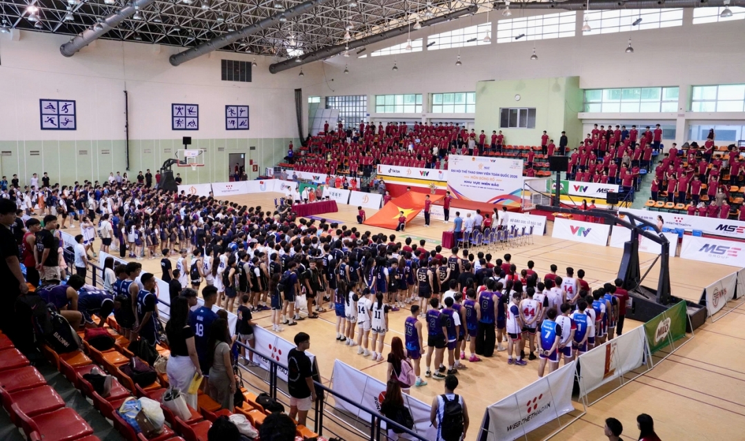 khai mac vong loai khu vuc mien bac mon bong ro Dai hoi the thao sinh vien 2026 hinh anh 3