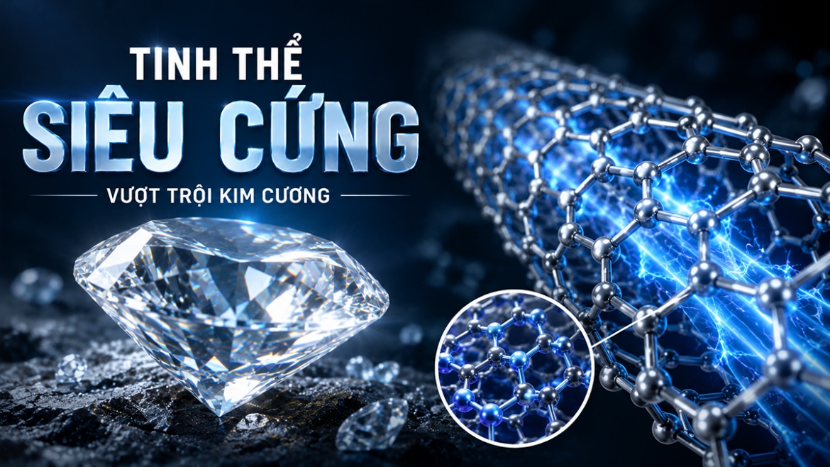 Kim cương có "đối thủ" mới sau phát minh tinh thể siêu cứng của Trung Quốc?