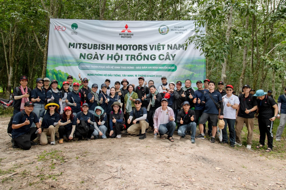 mitsubishi motors viet nam trong 5.000 cay xanh tai tay ninh hinh anh 2