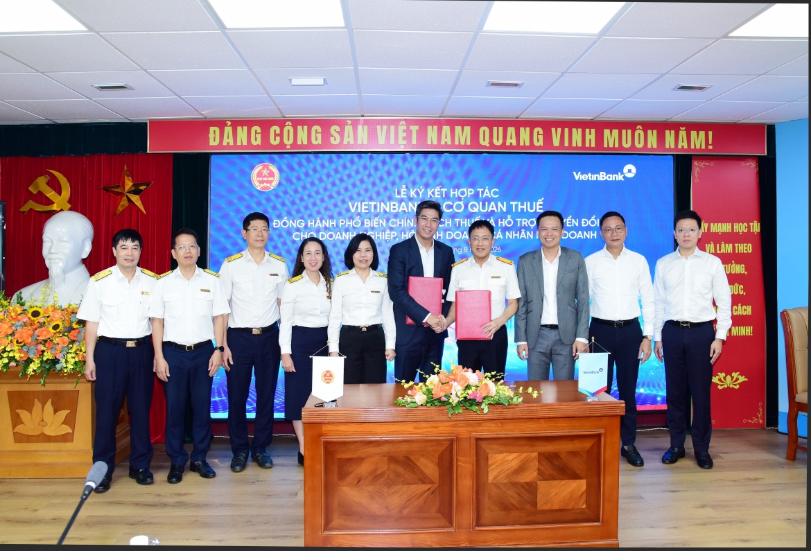 cuc thue, vietinbank hop tac ho tro doanh nghiep, ho kinh doanh chuyen doi so hinh anh 1