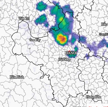 canh bao ha noi co dong loc trong 3 gio toi hinh anh 1