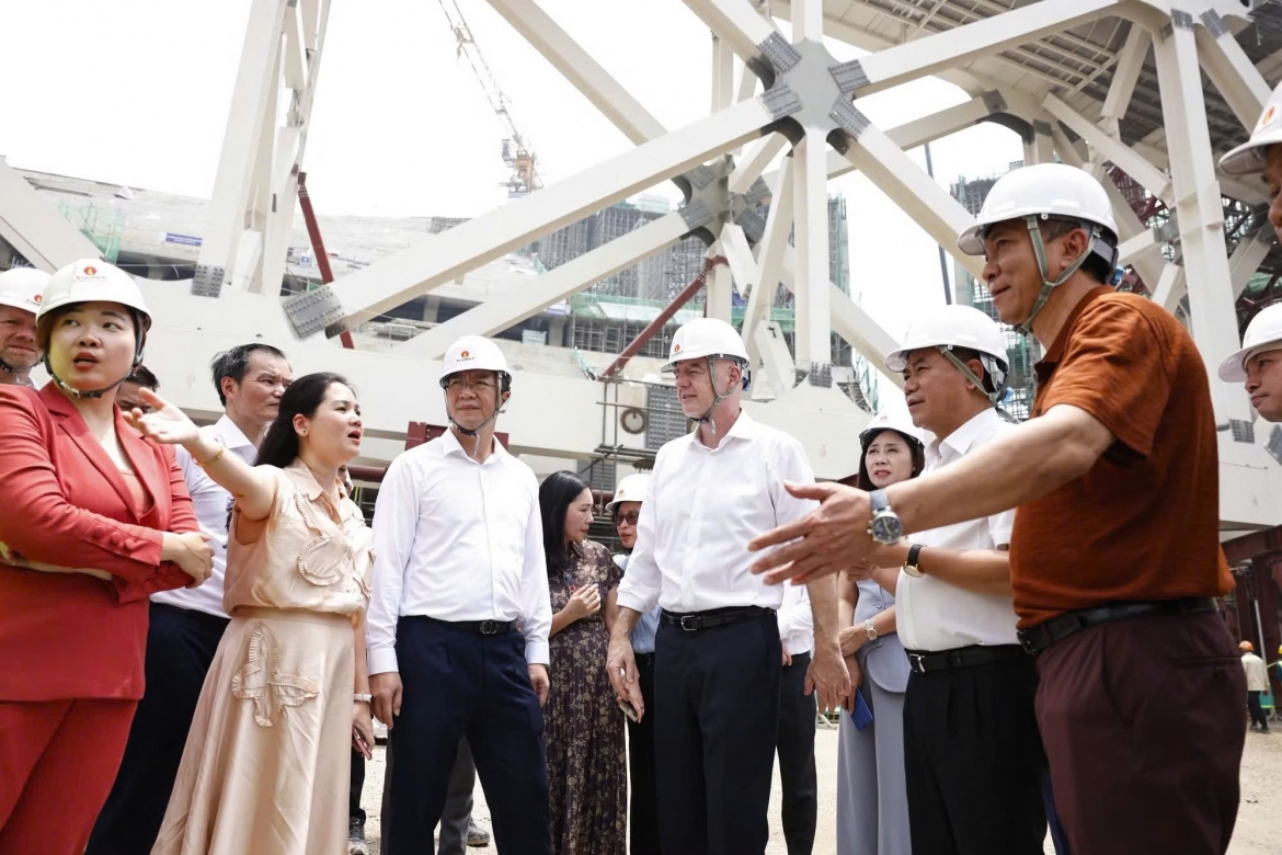 fifa president visits 60,000-seat stadium project in vietnam picture 1