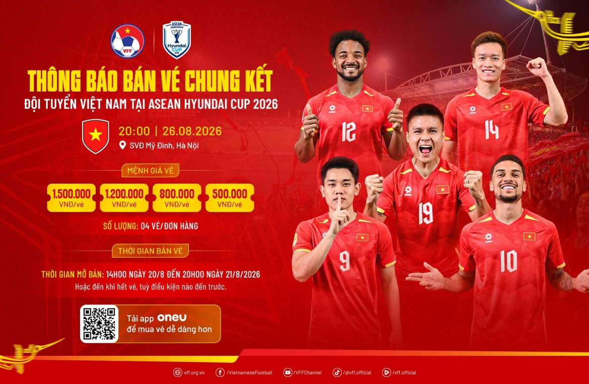gia ve tran chung ket asean cup 2026 viet nam vs thai lan co gia bao nhieu hinh anh 1