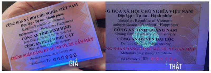 canh giac giay to gia trong mua ban, sang ten phuong tien hinh anh 1