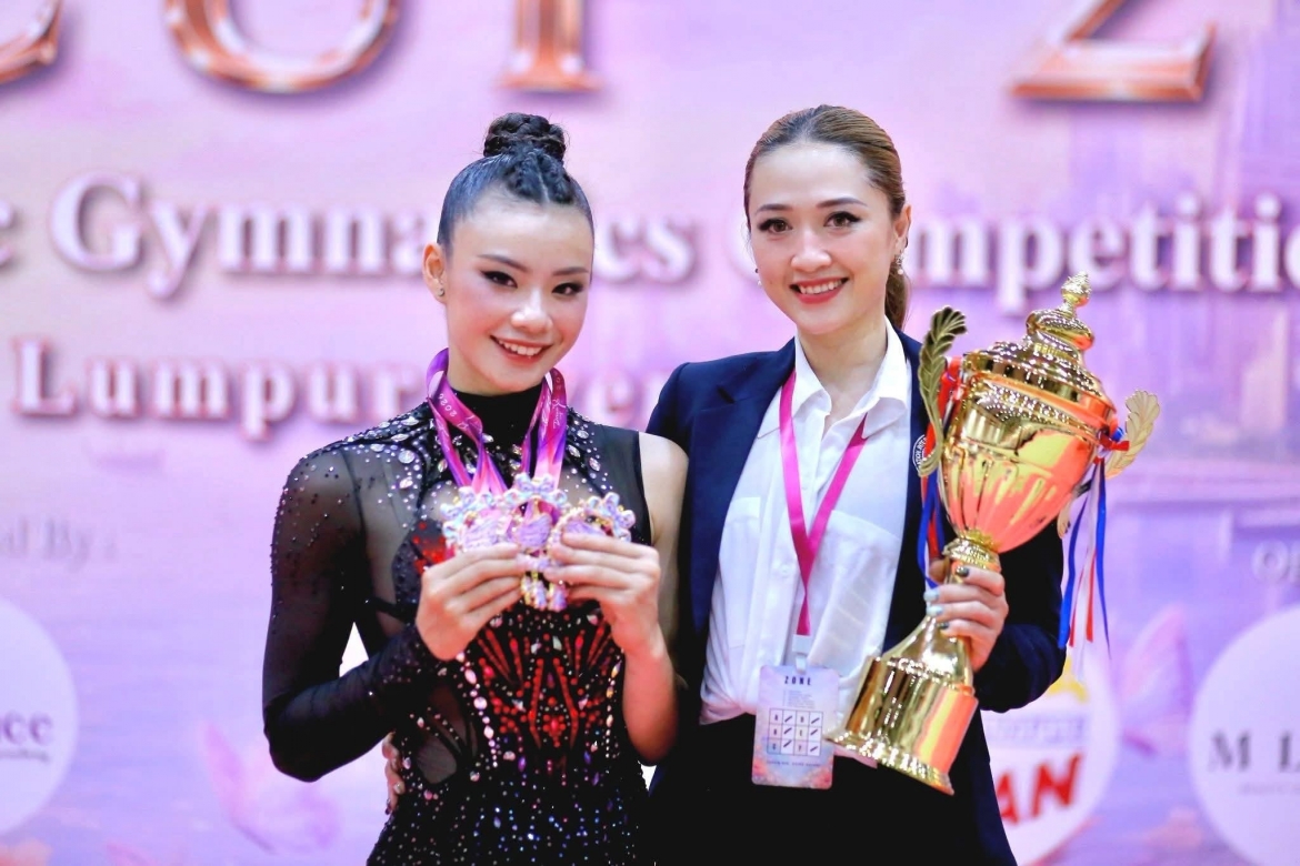 gymnast ha my shines with gold medal at dream cup in malaysia picture 1