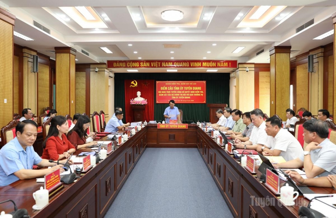 cong bo quyet dinh kiem tra, giam sat doi voi cac ban thuong vu tinh uy cao bang va tuyen quang hinh anh 2