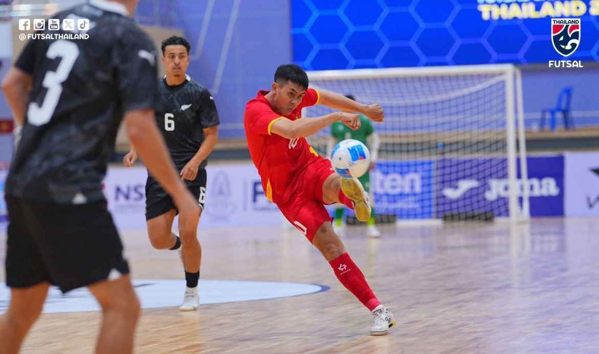 ket qua bong da hom nay 2 8 Dt futsal viet nam thang dam Dt futsal new zealand hinh anh 3