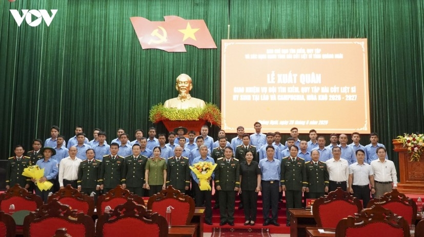 quang ngai dispatches team k53 for fallen soldiers remains search in laos, cambodia picture 2