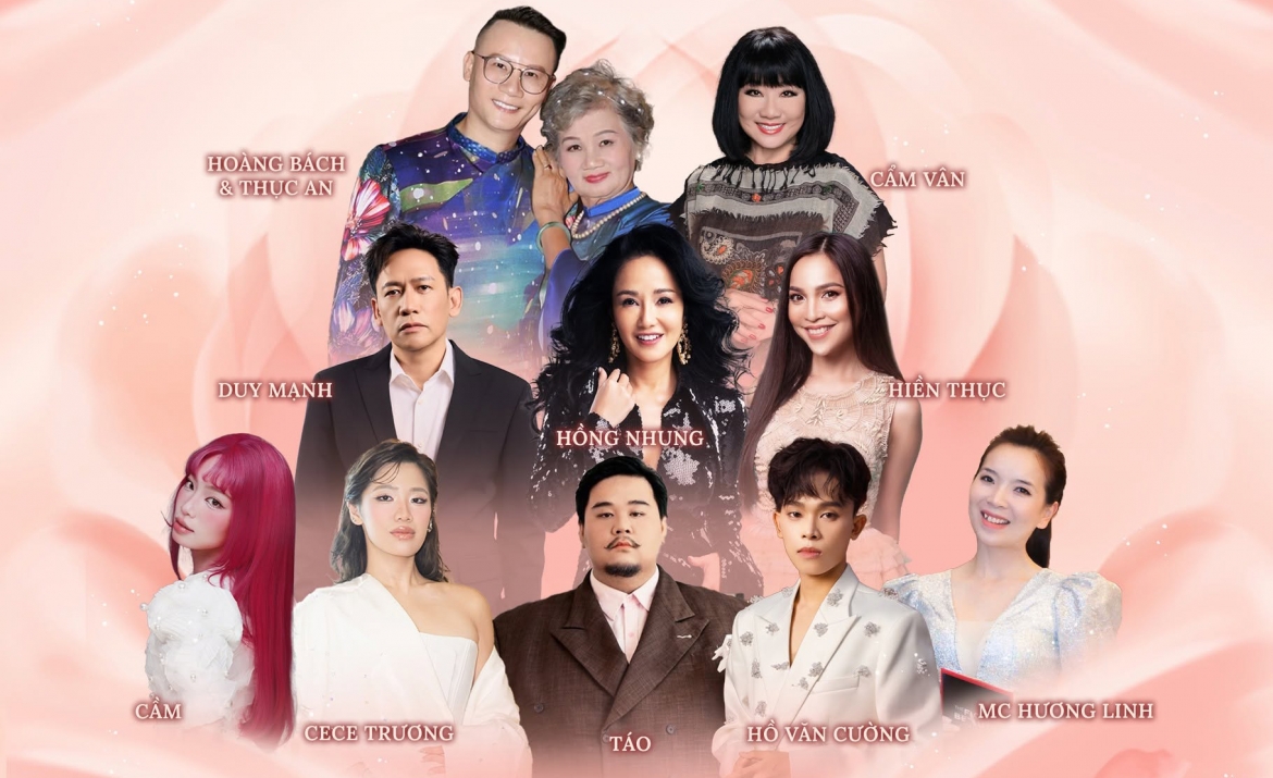 Hồng Nhung, Hồ Văn Cường cùng hát về mẹ trong đêm nhạc đặc biệt