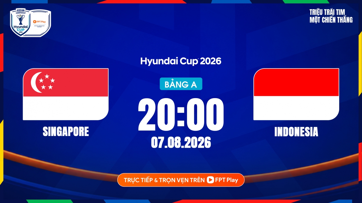 link xem truc tiep singapore vs indonesia vong bang asean cup 2026 hinh anh 1
