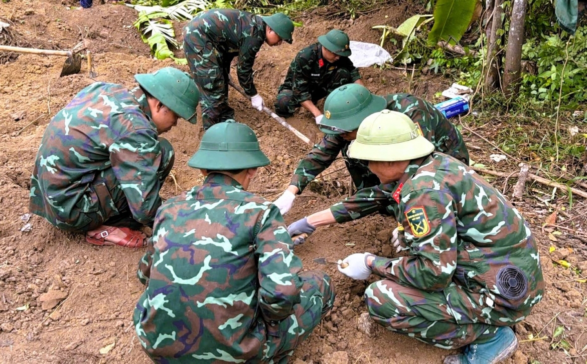 Quy tập 4 hài cốt liệt sĩ tại tại phường Quảng Trị, tỉnh Quảng Trị