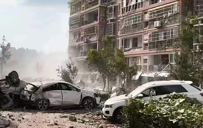 no tai khu dan cu o trung quoc khien 1 nguoi thiet mang hinh anh 1