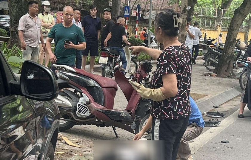 vu xe bmw dam nu sinh Dai dien cong an thanh pho ha noi thong tin hinh anh 1