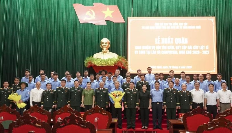 quang ngai team begins search for vietnamese martyrs remains in laos, cambodia picture 1