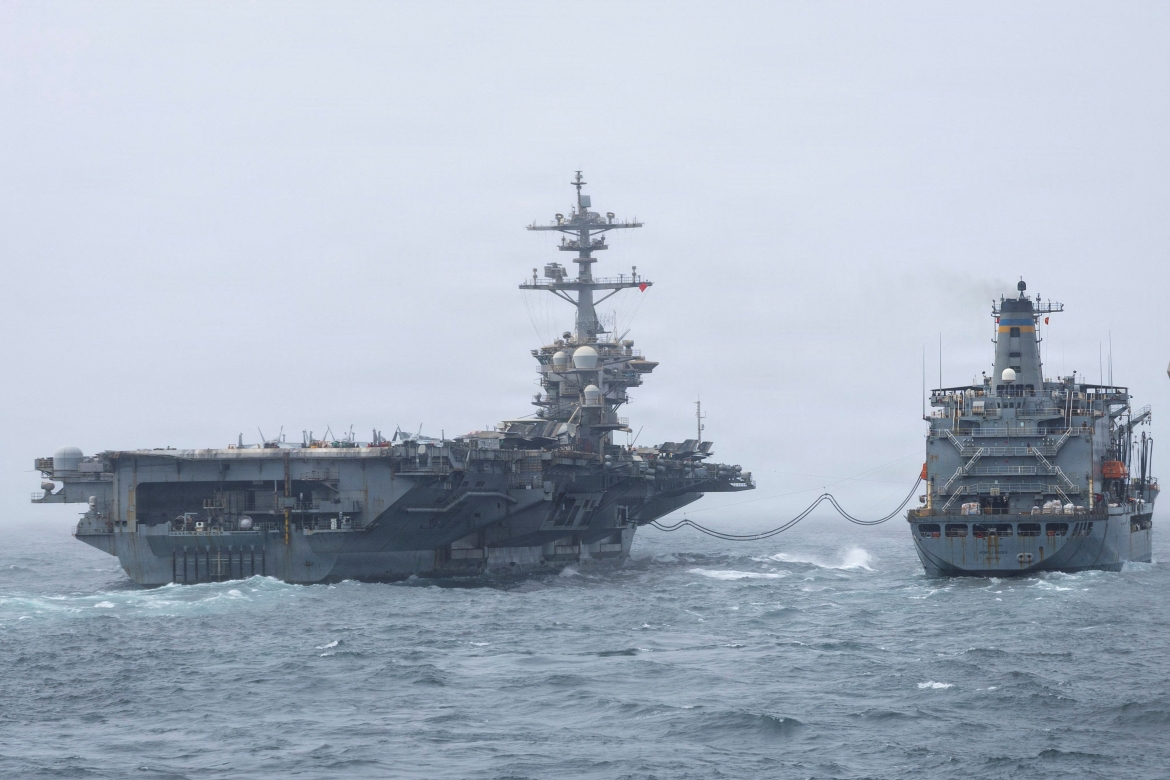 tau san bay uss abraham lincoln tro ve my sau 9 thang o trung Dong hinh anh 1