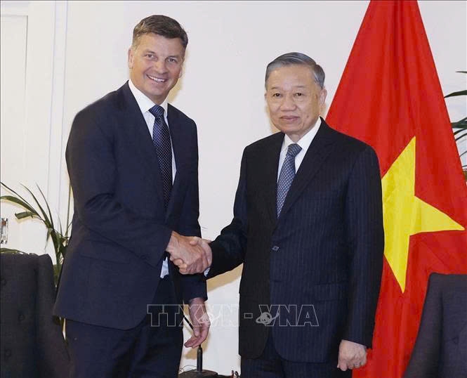 tong bi thu, chu tich nuoc to lam tiep lanh dao lien dang australia hinh anh 1