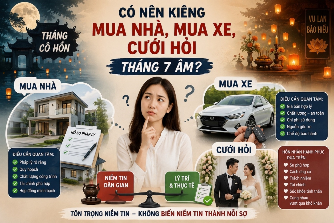 co nen kieng mua nha, mua xe, cuoi hoi vao thang 7 am hinh anh 1