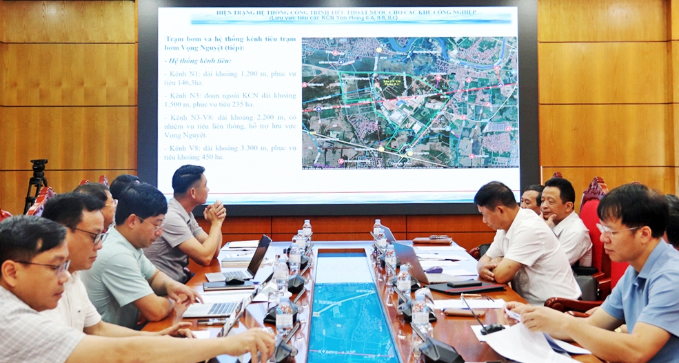 hang loat kenh tieu xuong cap, bac ninh chu dong chong ngap khu cong nghiep hinh anh 1