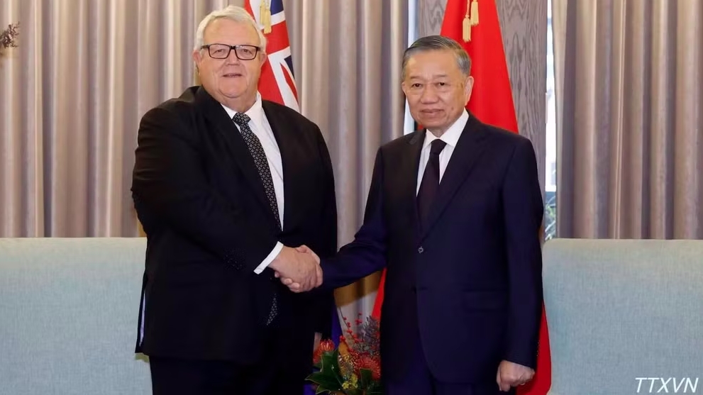 Tổng Bí thư, Chủ tịch nước Tô Lâm hội kiến Chủ tịch Quốc hội New Zealand