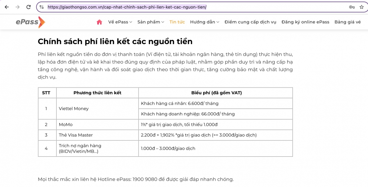 vi sao vetc, epass thu phi quan ly tai khoan giao thong hang thang hinh anh 4