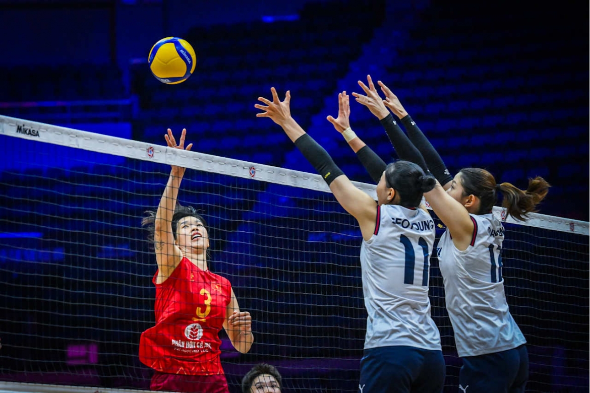 truc tiep bong chuyen nu viet nam 0-1 han quoc giai vo dich chau A 2026 hinh anh 1