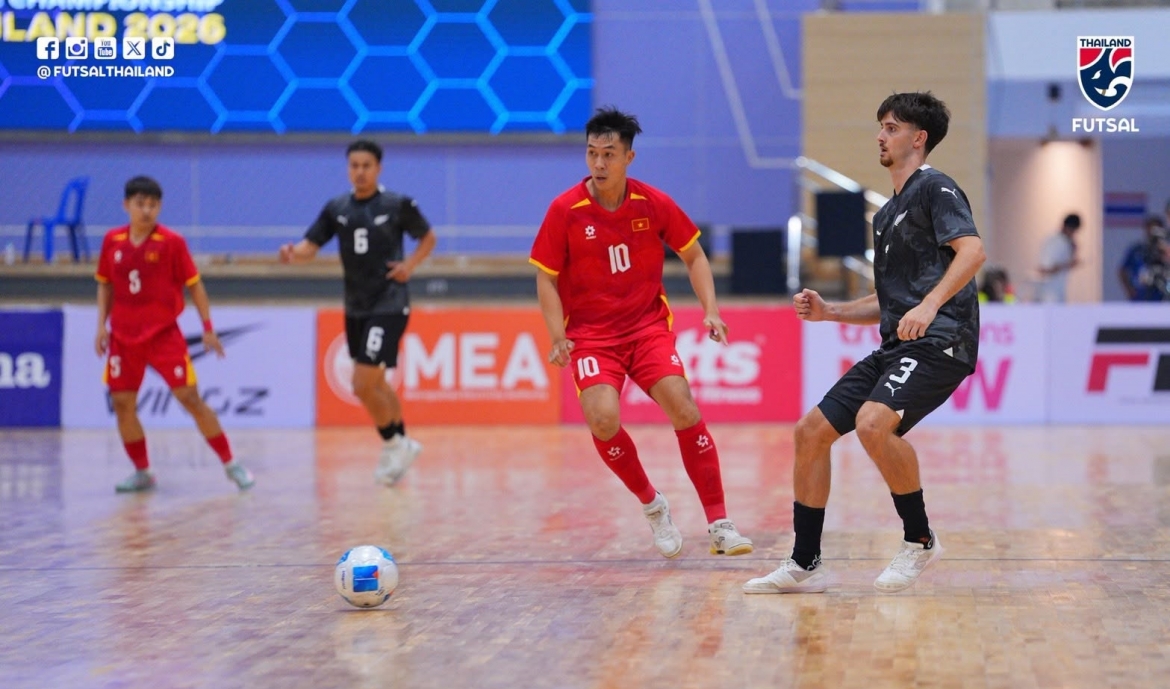 ket qua bong da hom nay 2 8 Dt futsal viet nam thang dam Dt futsal new zealand hinh anh 19