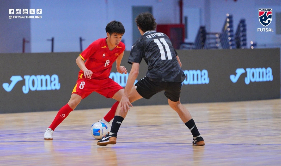 trUc tiEp Dt futsal viet nam 1-0 Dt futsal new zealand cang nhu day dan hinh anh 1