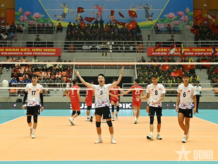 vietnamese army volleyball team defend asean open title picture 1