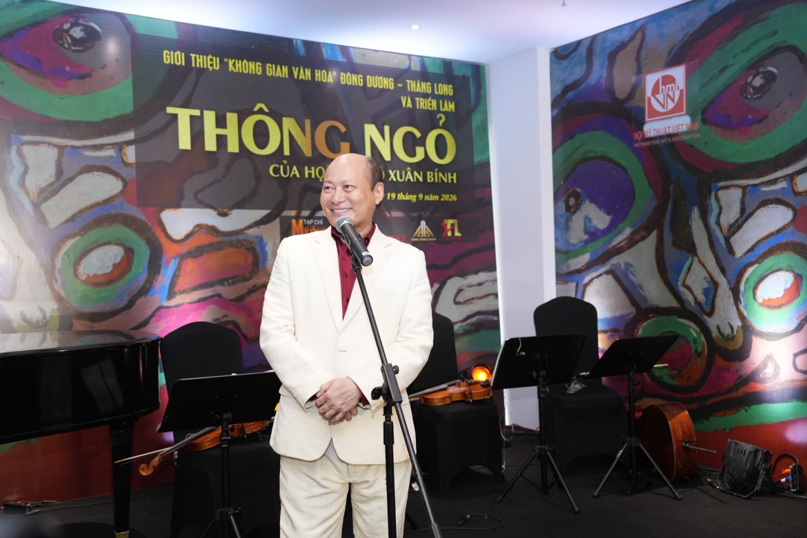 trien lam gioi thieu gan 300 tac pham cua hoa si ngo xuan binh tai ha noi hinh anh 1