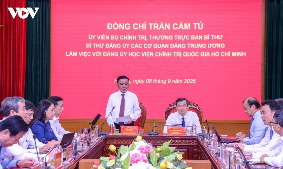 Học viện Chính trị Quốc gia Hồ Chí Minh phải là hình mẫu về xây dựng Đảng, đổi mới đào tạo