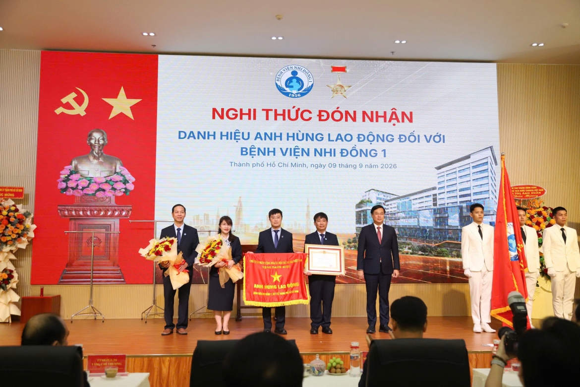 benh vien nhi dong 1, tp.hcm nhan anh hung lao dong lan thu 2 hinh anh 1
