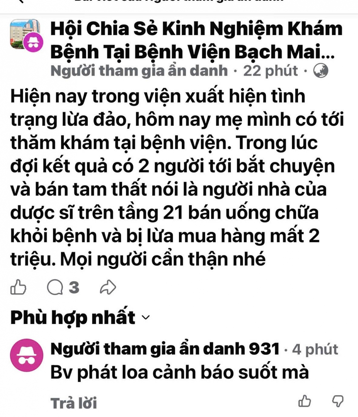 canh giac chieu nguoi nha duoc si ban tam that tai benh vien bach mai hinh anh 1