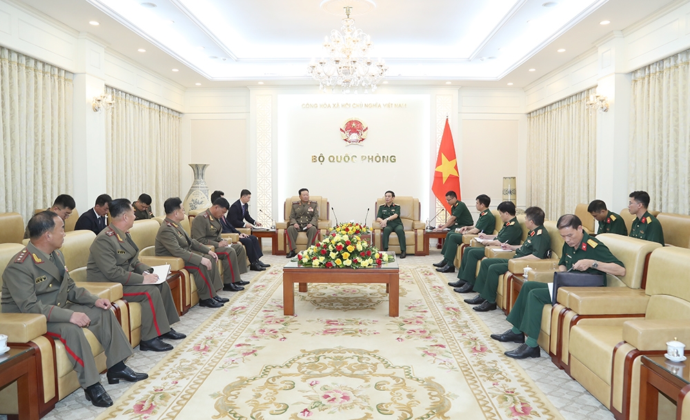 Đại tướng phan văn giang tiếp thứ trưởng bộ quốc phòng triều tiên hình ảnh 2 Dai tuong phan van giang tiep thu truong bo quoc phong trieu tien hinh anh 2