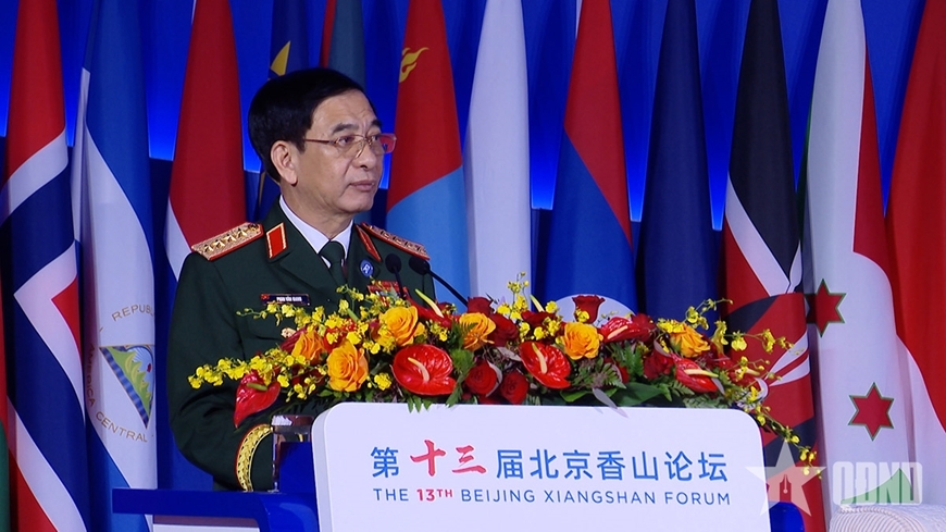 phat bieu cua Dai tuong phan van giang tai dien dan huong son bac kinh lan thu 13 hinh anh 1