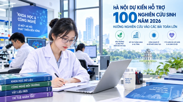 ha noi se ho tro kinh phi dao tao 100 tien si de giai cac bai toan lon cua thu do hinh anh 1