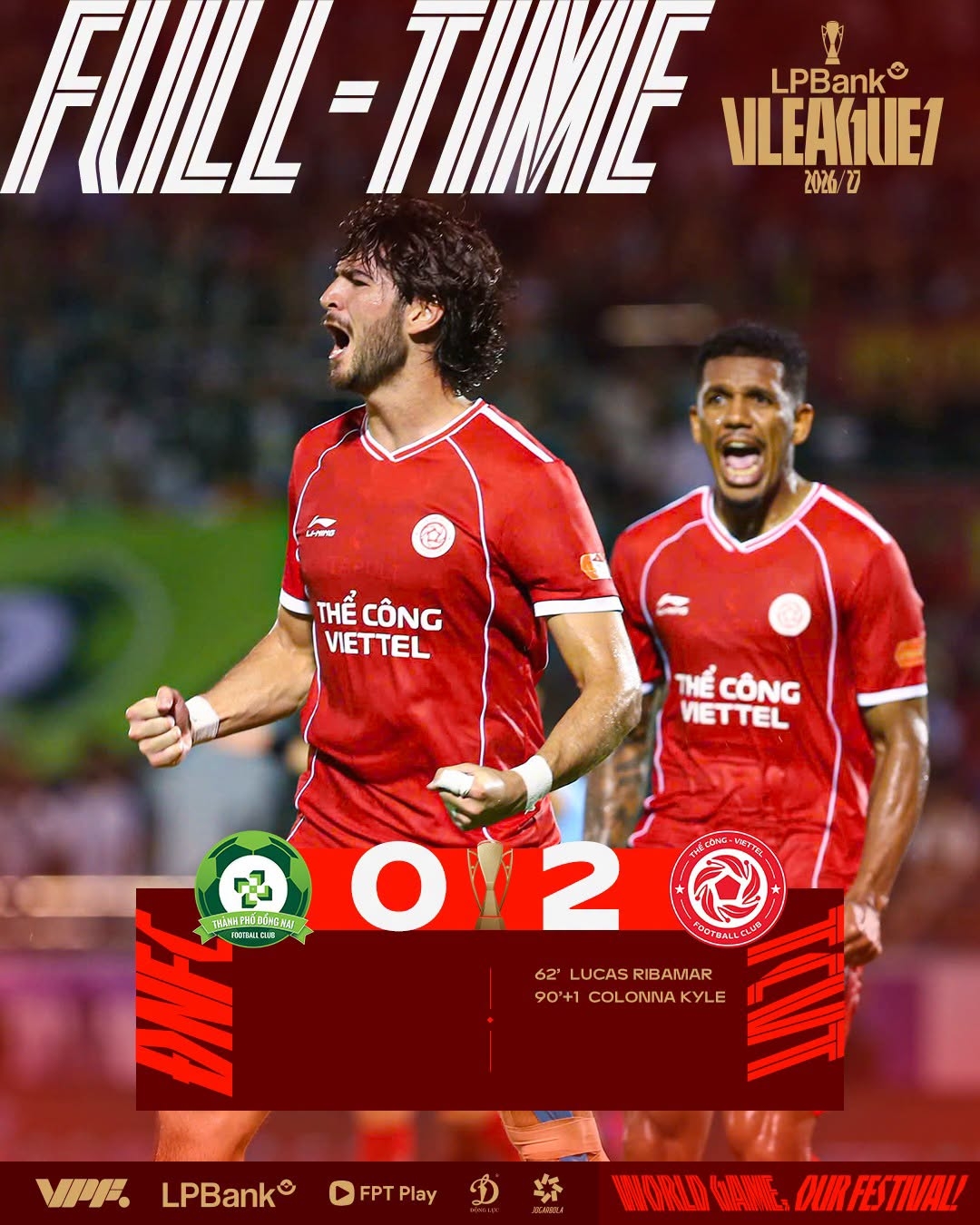 ket qua v-league 2 the do xuat hien, the cong viettel thang kich tinh Dong nai hinh anh 1
