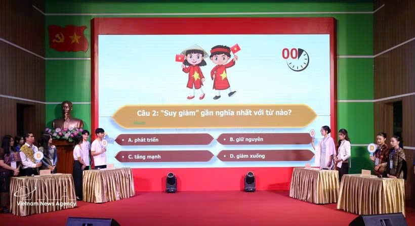 foreign students vie for top prize in da nang vietnamese-speaking contest picture 1