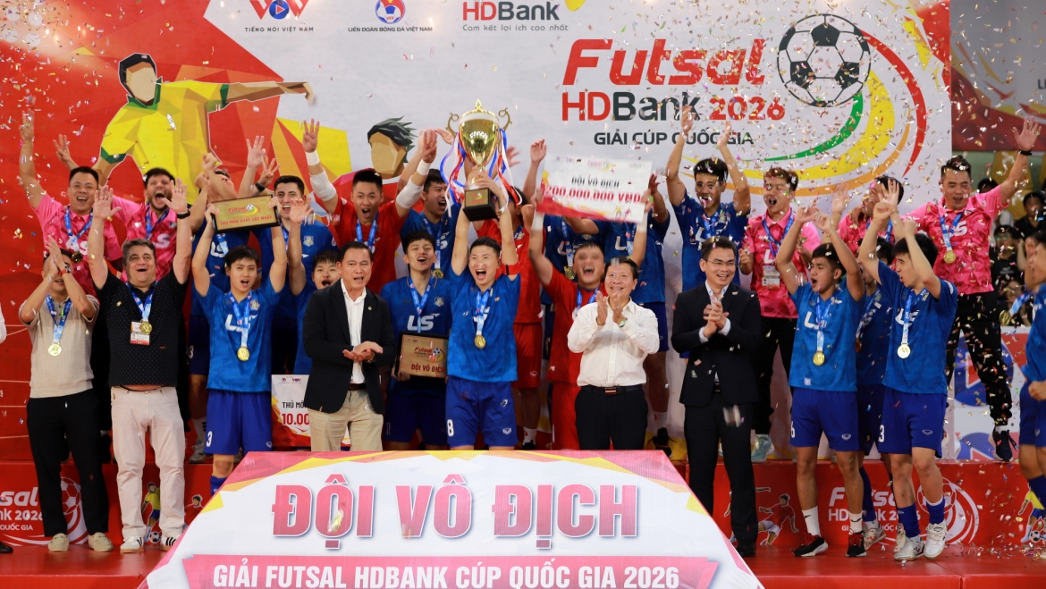 Thái Sơn Bắc lần thứ 3 liên tiếp vô địch Futsal HDBank Cúp Quốc gia