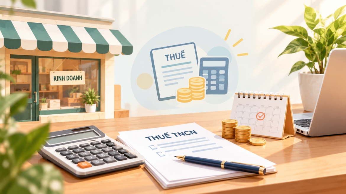 Cách tính thuế thu nhập cá nhân tạm nộp đối với hộ kinh doanh